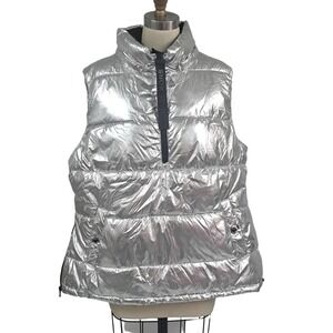 Michael Kors Quick silver Down Puffer Vest size XL NWOT
